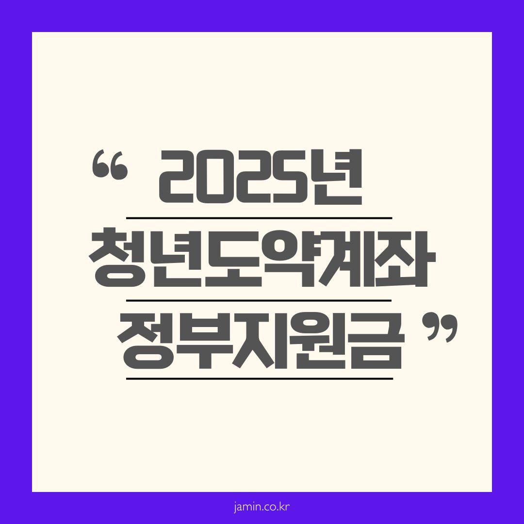 청년도약계좌 정부지원금